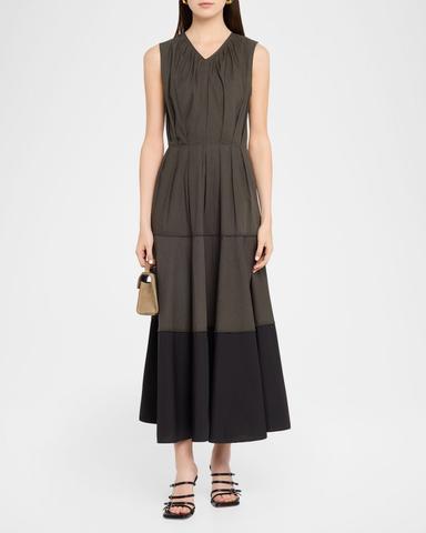 Proenza Schouler White Label Kailey Tiered Poplin Maxi Dress | Thumbnail 2 Proenza Schouler White Label Kailey Tiered Poplin Maxi Dress | Thumbnail 2