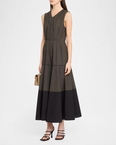 Proenza Schouler White Label Kailey Tiered Poplin Maxi Dress | Thumbnail 4 Proenza Schouler White Label Kailey Tiered Poplin Maxi Dress | Thumbnail 4