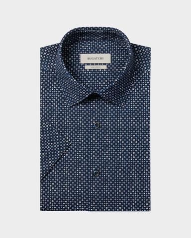 Bugatchi Men 's Geometric Stretch-Cotton Shirt | Thumbnail 1 Bugatchi Men 's Geometric Stretch-Cotton Shirt | Thumbnail 1