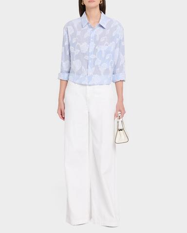 CISSA Floral Striped Button-Front Shirt | Thumbnail 2 CISSA Floral Striped Button-Front Shirt | Thumbnail 2