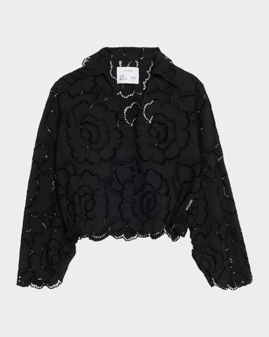 CISSA Floral Eyelet Embroidered V-Neck Blouse | Thumbnail 1 CISSA Floral Eyelet Embroidered V-Neck Blouse | Thumbnail 1