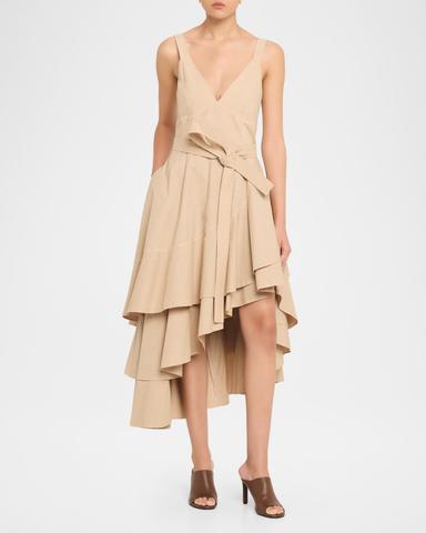 Co Asymmetric Tiered Ruffle Midi Tank Dress | Thumbnail 2 Co Asymmetric Tiered Ruffle Midi Tank Dress | Thumbnail 2