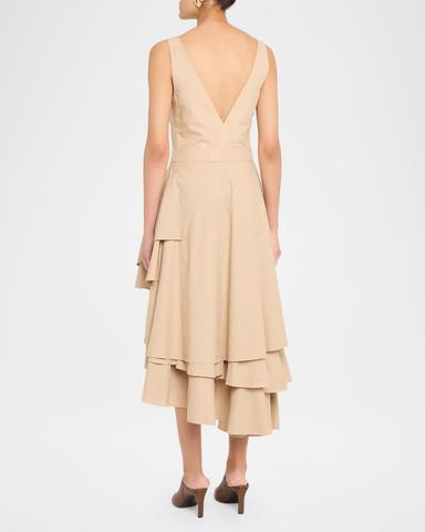 Co Asymmetric Tiered Ruffle Midi Tank Dress | Thumbnail 3 Co Asymmetric Tiered Ruffle Midi Tank Dress | Thumbnail 3