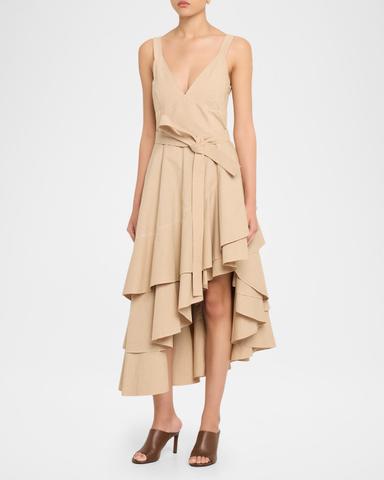 Co Asymmetric Tiered Ruffle Midi Tank Dress | Thumbnail 4 Co Asymmetric Tiered Ruffle Midi Tank Dress | Thumbnail 4