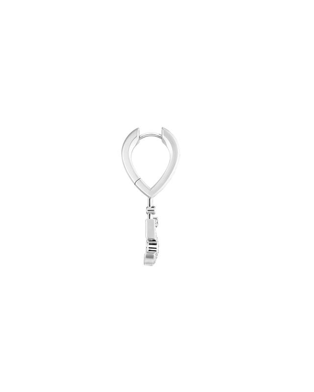 ETERNAL N°5 WHITE GOLD HOOPS ETERNAL N°5 WHITE GOLD HOOPS