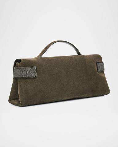 Brunello Cucinelli Essence Suede Top-Handle Bag | Thumbnail 2 Brunello Cucinelli Essence Suede Top-Handle Bag | Thumbnail 2