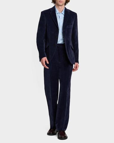 Jil Sander Men 's Velvet Single-Breasted Jacket | Thumbnail 2 Jil Sander Men 's Velvet Single-Breasted Jacket | Thumbnail 2