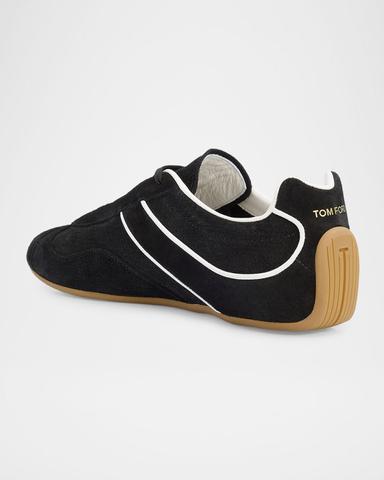 TOM FORD Men 's Suede Low-Top Sneakers | Thumbnail 2 TOM FORD Men 's Suede Low-Top Sneakers | Thumbnail 2