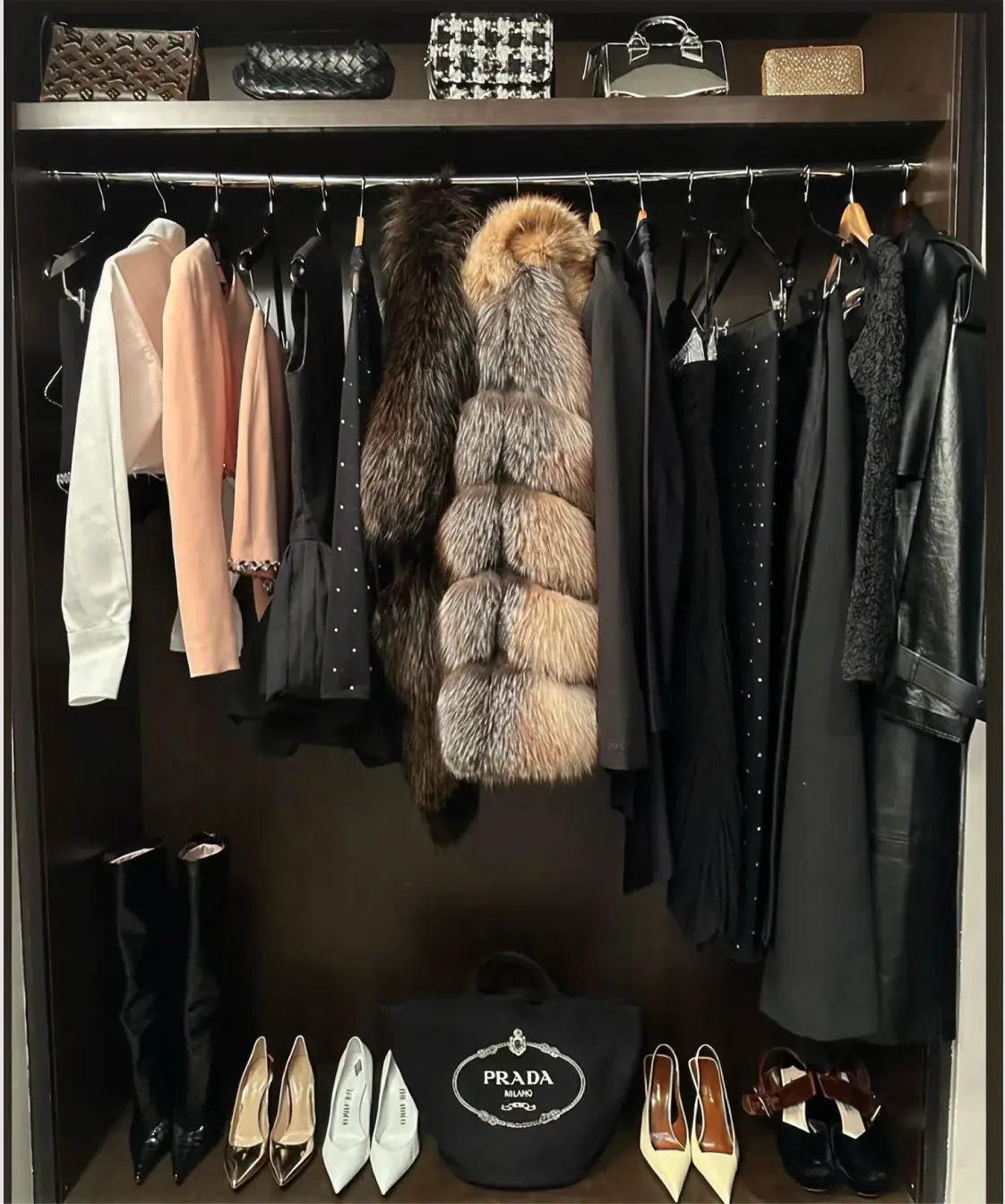 Personal styling model in luxury streetwear