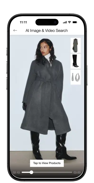 Vêtir AI Stylist app showing outfit curation and chat